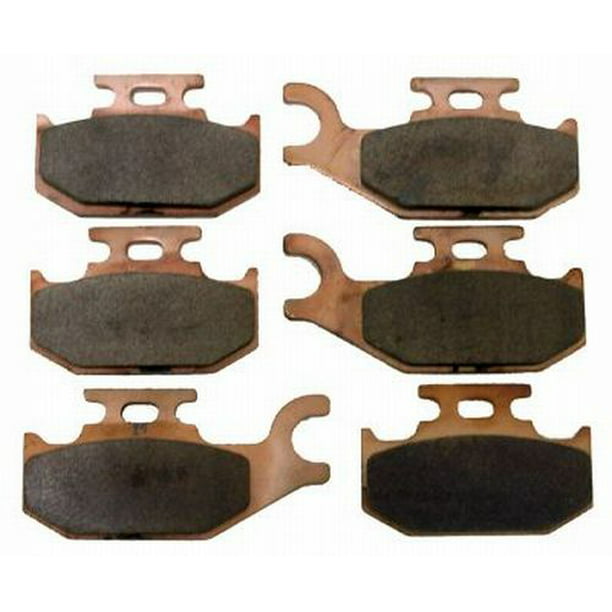 FRONT REAR BRAKE PADS FOR CAN-AM QUEST 650 2X4 2002 QUEST 650 4X4 2002-2004